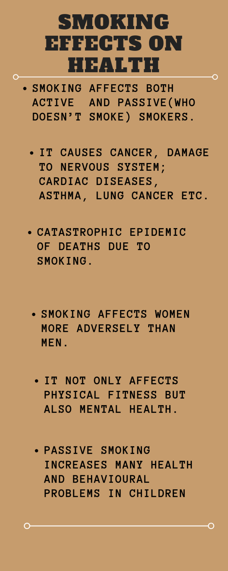 smoking health effects essay