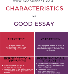 characteristics of an essay writing