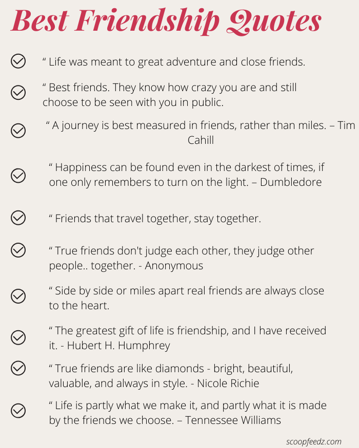 friendship quotes for essays