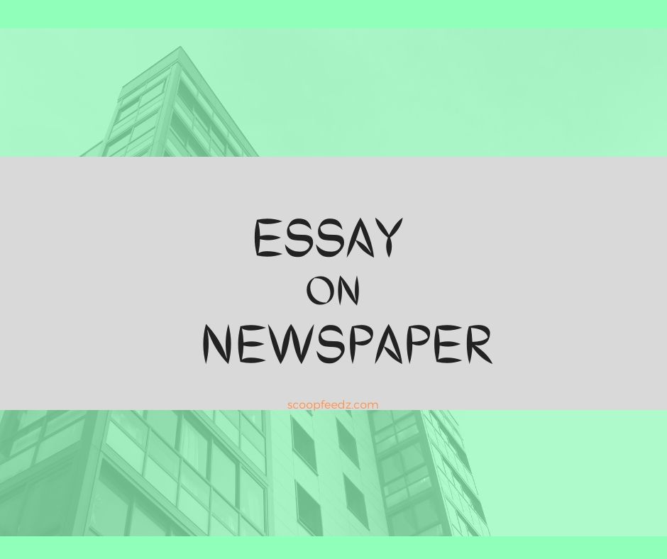 essay newspaper and its importance