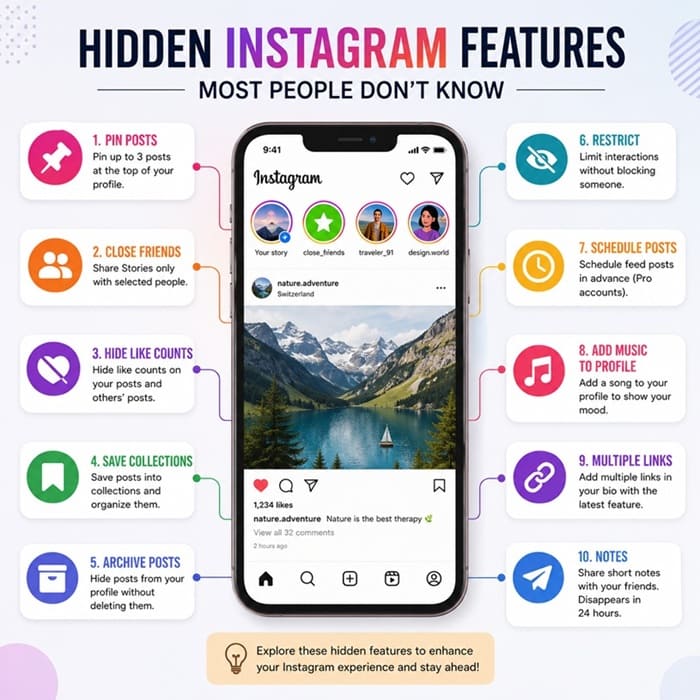 Hidden Instagram features most of the people don't know (2026 Guide) 2 Hidden instagram features for friends